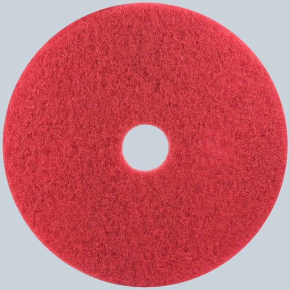 3M 5100 Red Buffer Pads 11" Case of 5 Floor Machine Buffing New Sealed